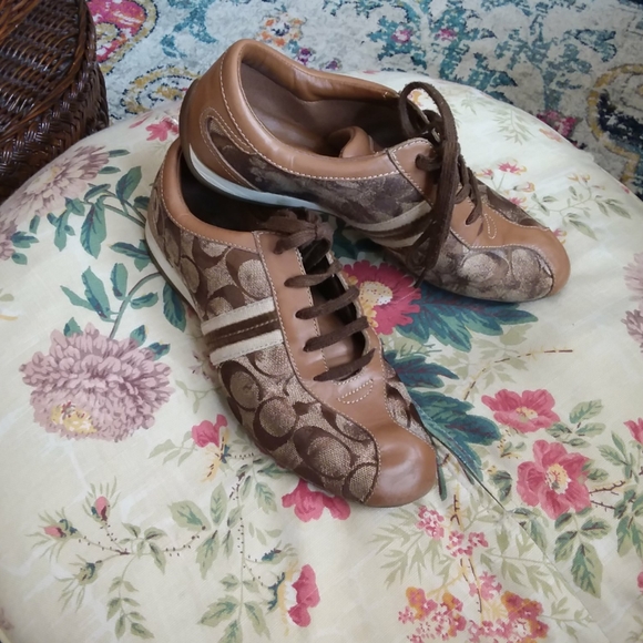 Coach Brown and Tan Sneakers - Picture 3 of 3